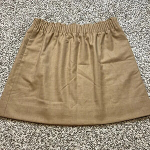 🆕 j.crew Paper Bag Wool Blend Tan Skirt